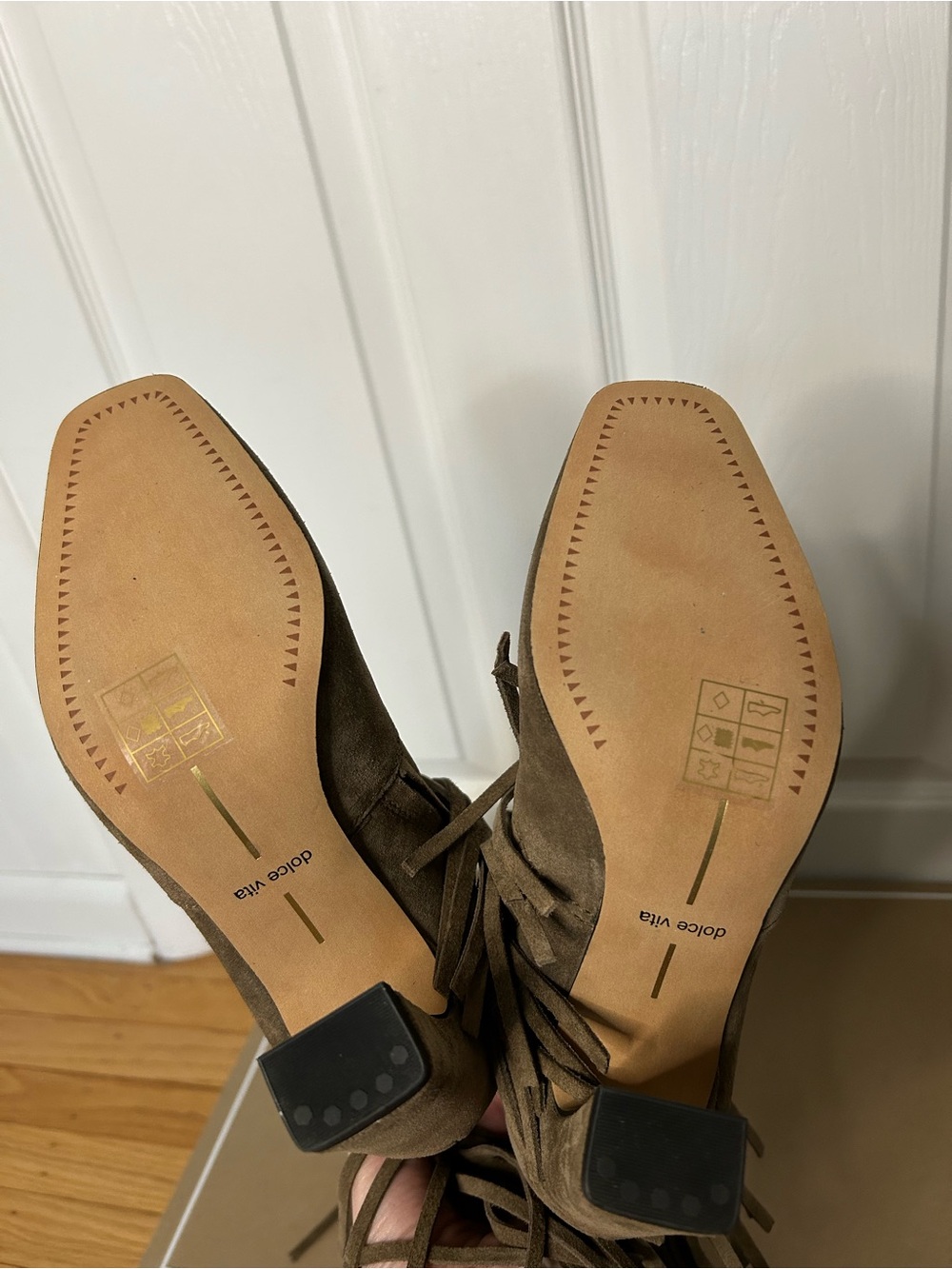Anthropologie Dolce Vita Giano Suede Fringe Boots - Picture 13 of 15